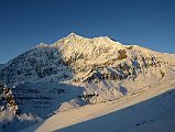 01 Tukuche Peak At Sunrise From Slope Climbing Dhampus Peak